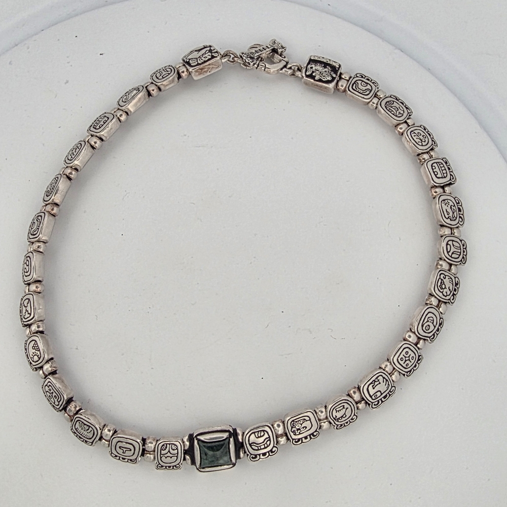 Chic Silver Beaded Necklace
